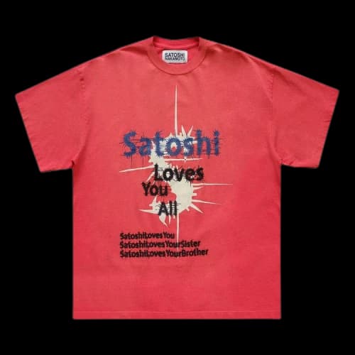 Satoshi Nakamoto Satoshi Loves You T-Shirt 'Red'