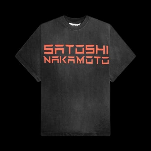 Satoshi Nakamoto EV T-Shirt 'Washed Black'