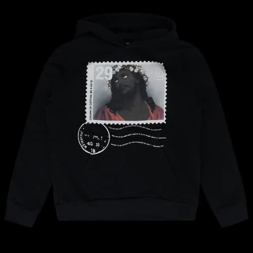 Denim Tears Jesus Stamp Hoodie 'Black'