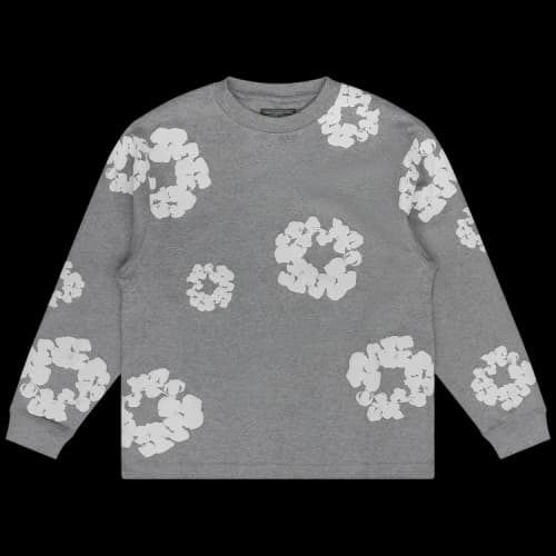 Denim Tears Cotton Wreath Long-Sleeve T-Shirt 'Grey'