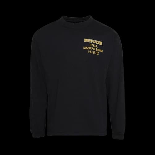 Rhude Steel Long-Sleeve Tee 'Vintage Black'