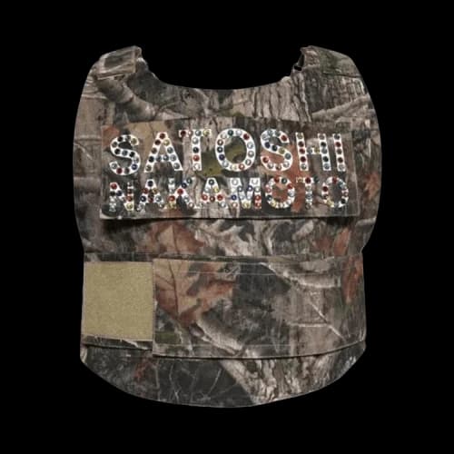 Satoshi Nakamoto Studded Bulletproof Vest 'Camo'