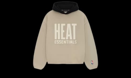 Fear of God Essentials NBA Heat Hoodie Wheat