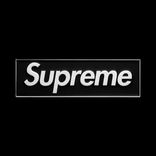 Supreme Box Logo Car Emblem 'Black'