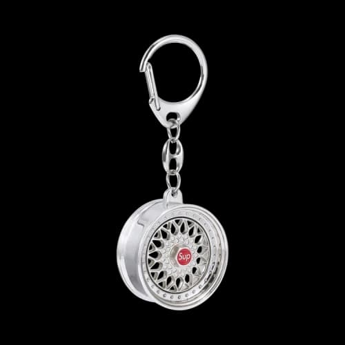 Supreme x BBS RS Rim Keychain 'Chrome'