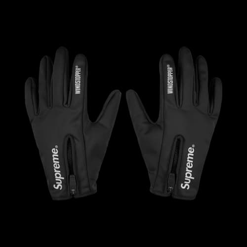 Supreme Windstopper Zip Gloves 'Black'