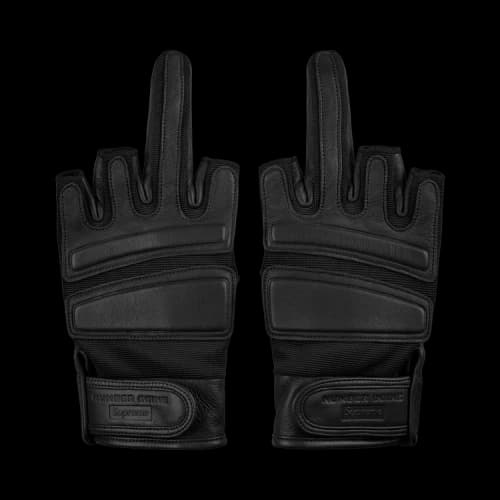 Supreme x Number (N)Ine Leather Gloves 'Black'