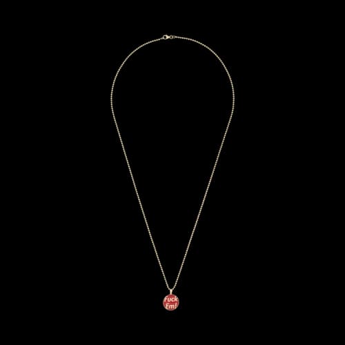 Supreme x Jacob&Co Fuck Em Pendant '14k Gold'