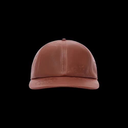 Denim Tears Leather Wreath Cap 'Brown'