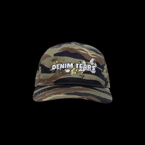Denim Tears Floral Logo Trucker Hat Camo 'Green'