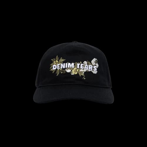 Denim Tears Floral Logo Trucker Hat 'Black'