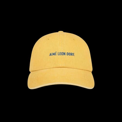 Aimé Leon Dore Pigment Dyed Washed Cotton Cap 'Golden Rod'