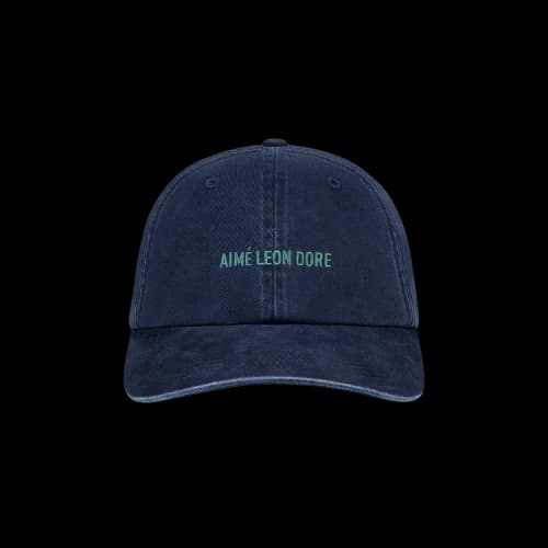 Aimé Leon Dore Pigment Dyed Washed Cotton Cap 'Navy Blazer'