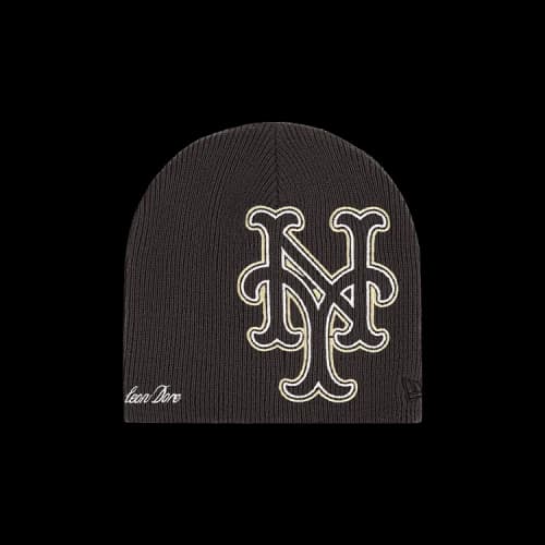 Aimé Leon Dore x New York Mets Embroidered Beanie 'Charcoal'