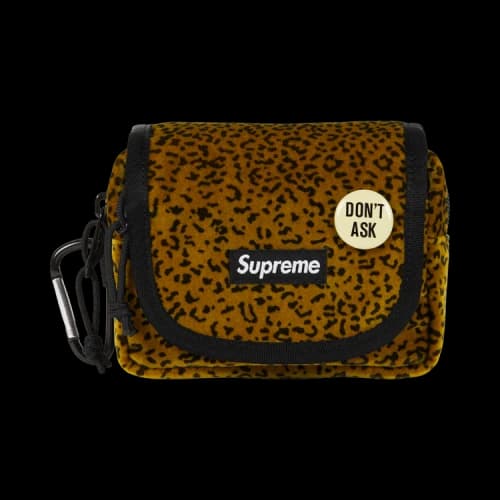Supreme Velvet Mini Pouch 'Tan Leopard'