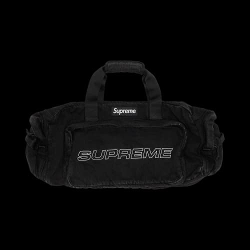Supreme Denim Duffle Bag 'Black'