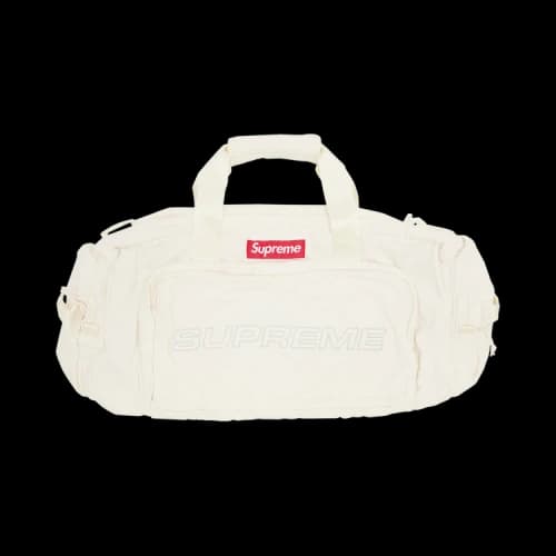 Supreme Denim Duffle Bag 'White'