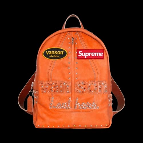 Supreme x Vanson Leathers x B.B. Simon Backpack 'Orange'