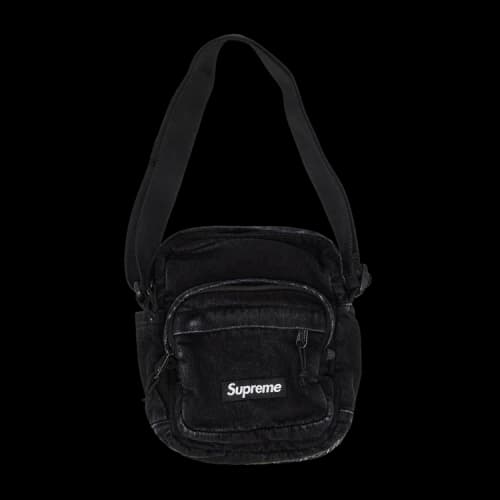Supreme Denim Shoulder Bag 'Black'