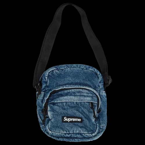Supreme Denim Shoulder Bag 'Washed Indigo'
