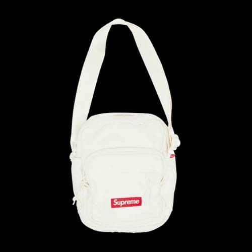 Supreme Denim Shoulder Bag 'White'