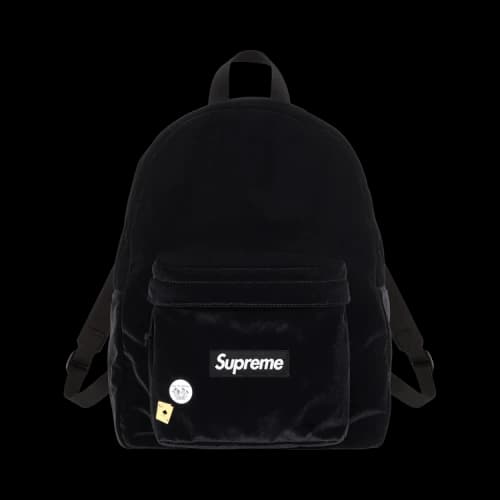 Supreme Velvet Backpack 'Black'