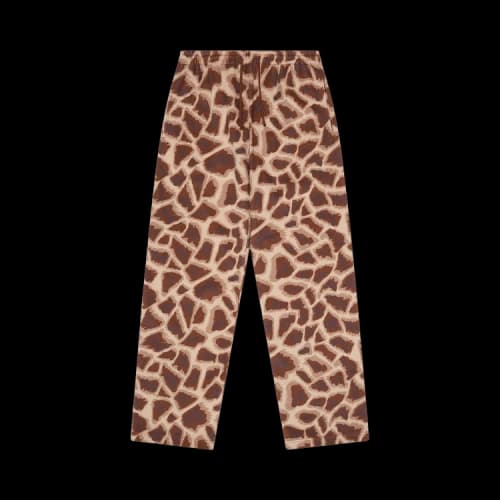 Denim Tears Faux Fur Giraffe Print Sweatpant 'Brown'