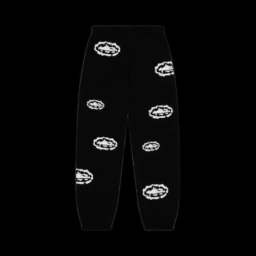 Denim Tears x Cortiez Island Wreath Sweatpants 'Black'