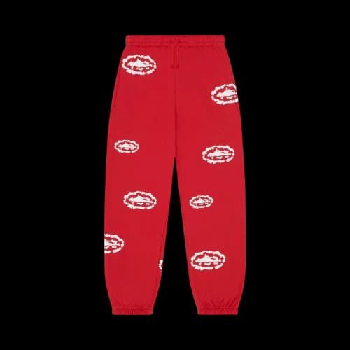 Denim Tears x Cortiez Island Wreath Sweatpants 'Red'