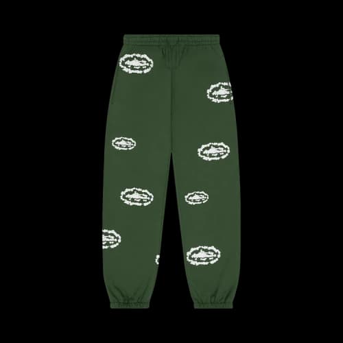 Denim Tears x Cortiez Island Wreath Sweatpants 'Green'