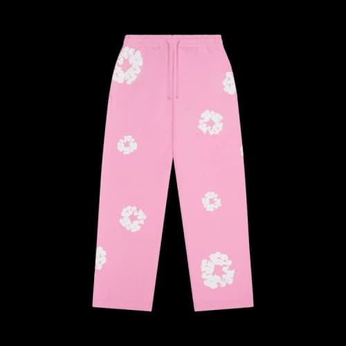 Denim Tears Cotton Wreath Baggy Sweatpants 'Pink'