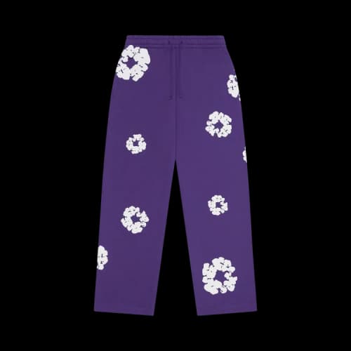 Denim Tears Cotton Wreath Baggy Sweatpants 'Purple'