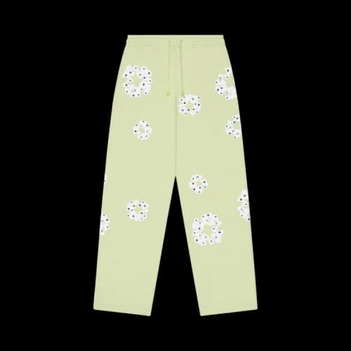 Denim Tears Rhinestone Cotton Wreath Sweatpants 'Mint'