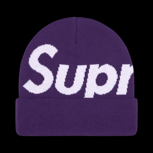 Supreme Big Logo Beanie 'Purple'