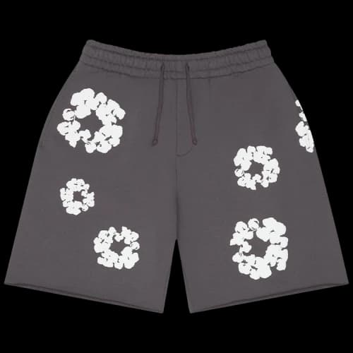 Denim Tears Cotton Wreath Sweatshorts 'Charcoal'