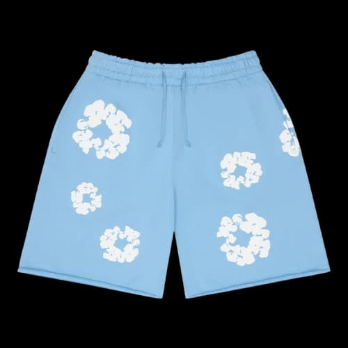 Denim Tears Cotton Wreath Sweatshorts 'Light Blue'
