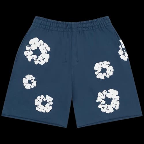 Denim Tears Cotton Wreath Sweatshorts 'Navy'