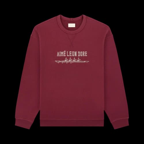 Aimé Leon Dore Rowing Crewneck Sweatshirt 'Chocolate Truffle'