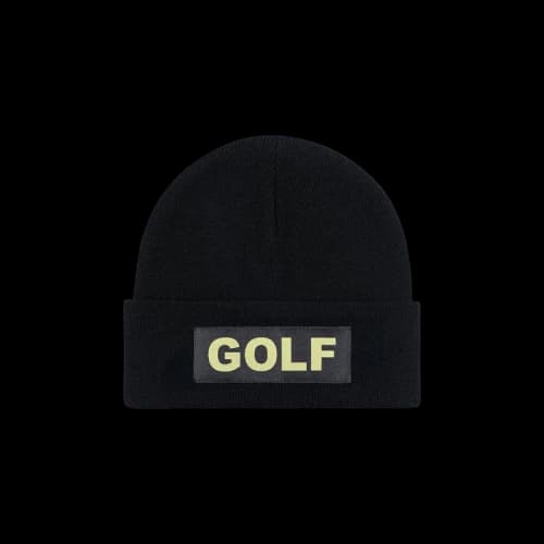 GOLF WANG Woven Logo Beanie 'Black'