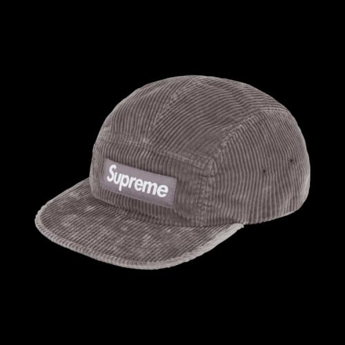 Supreme Corduroy Camp Cap 'Grey'