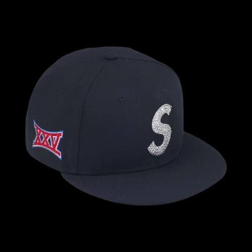 Supreme Swarovski S Logo New Era 'Navy'