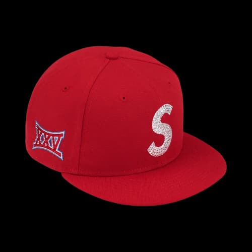 Supreme Swarovski S Logo New Era 'Red'