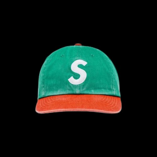 Supreme Pigment Coated 2-Tone S Logo 6-Panel 'Green'