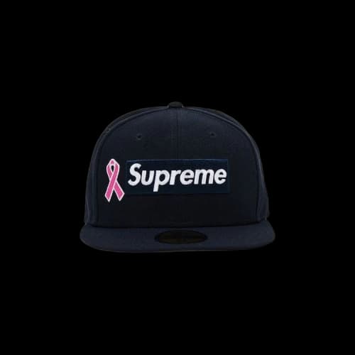 Supreme New Era Breast Cancer Awareness Box Logo 'Navy'