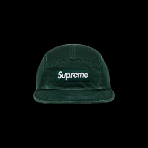 Supreme Washed Chino Twill Camp Cap 'Pine'