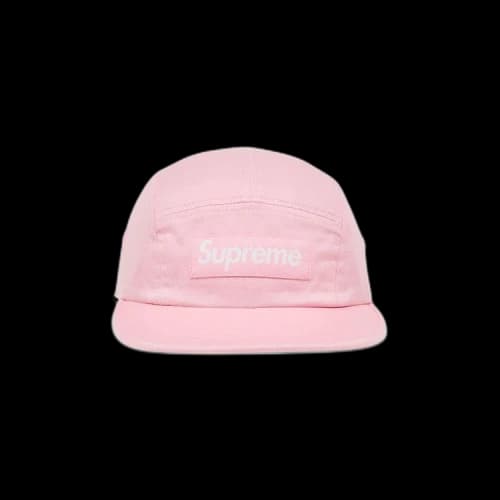 Supreme Washed Chino Twill Camp Cap 'Pink'