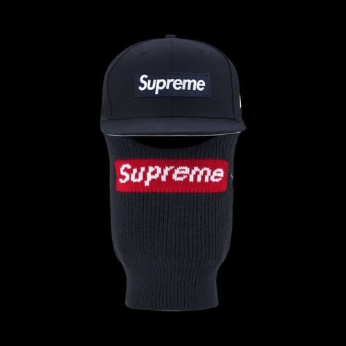 Supreme Box Logo New Era + Balaclava 'Navy'