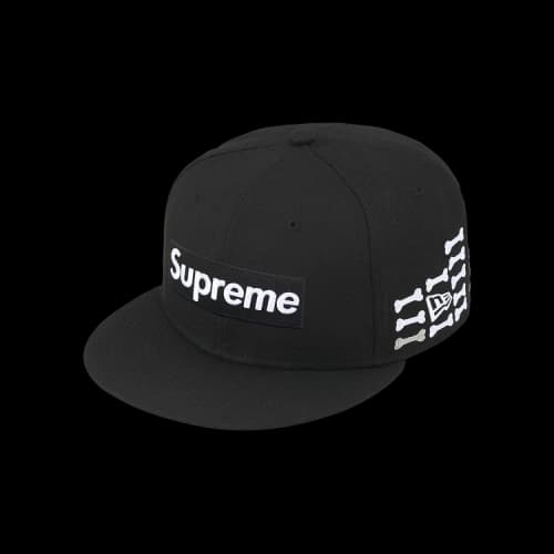Supreme Bones Box Logo New Era 'Black'