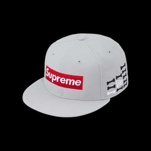 Supreme Bones Box Logo New Era 'Grey'