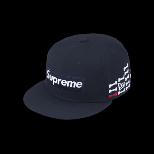 Supreme Bones Box Logo New Era 'Navy'